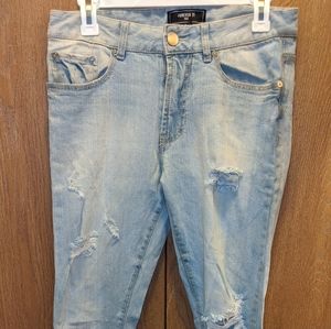 Forever 21  Men skinny Jean with zippers